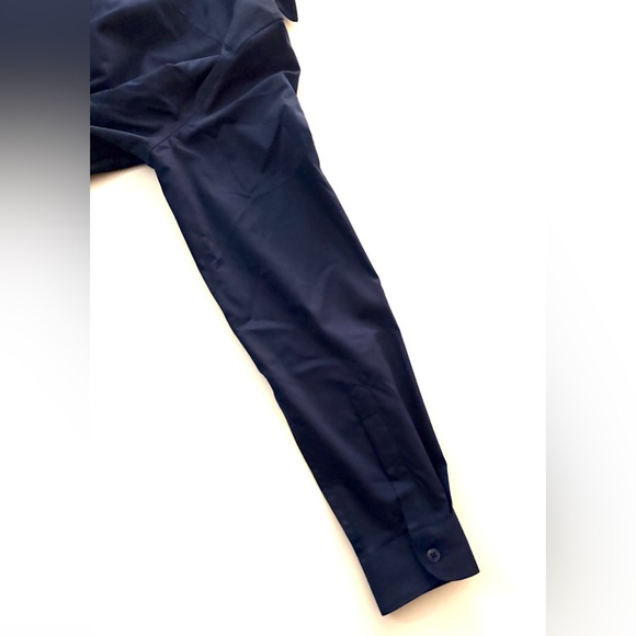 NWT Button Down Long Sleeve Bodysuit Navy Blue Size S - Picture 7 of 13